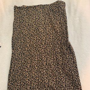 Old Navy Cheetah Print Midi Slip Skirt - Size XL